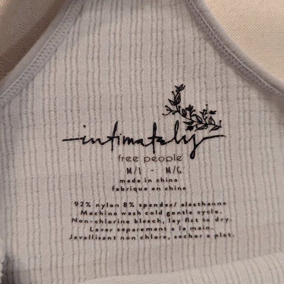 Lot of 3 Free People Intimately Take Me Back Brami Tops M/L Red White Black - Picture 7 of 13